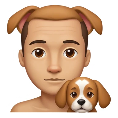 replace a man’s face with a dogs face  sticker