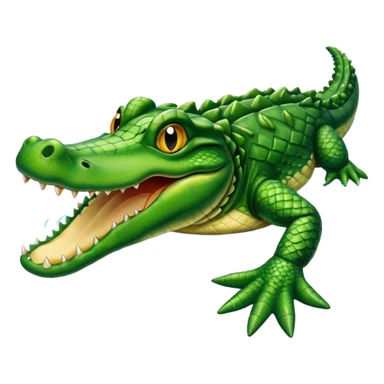 Alligator swimming  sticker