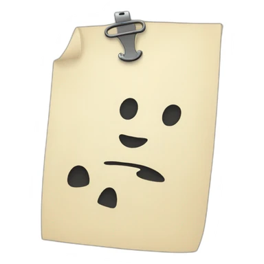 pined note with clip sticker