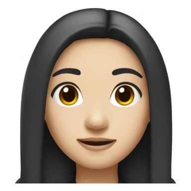 Asian girl with dark black brown hair in scuba fit sticker