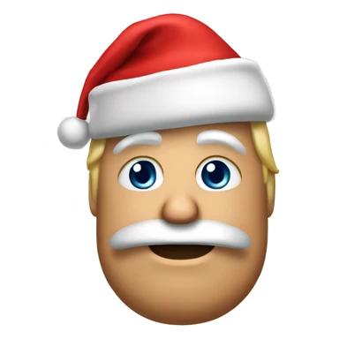Donald Trump with santa hat sticker