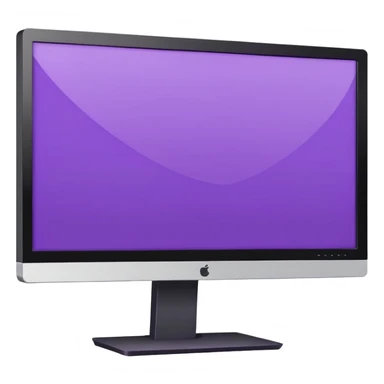 purple wide screen monitor sticker