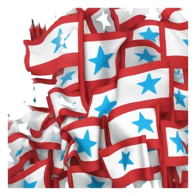 Bandera de 4 colores celeste blanco rojo y vede sticker