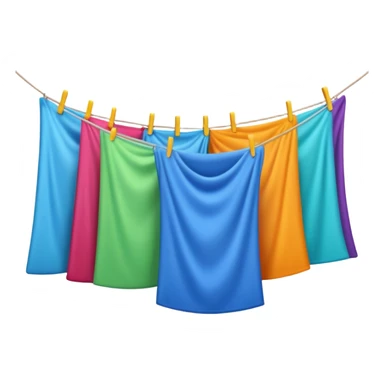 Hanging Laundry sticker