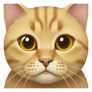 Golden British shorthair cat  sticker