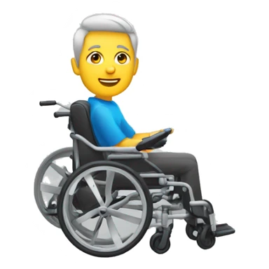 Personne en fauteuil roulant électrique  sticker