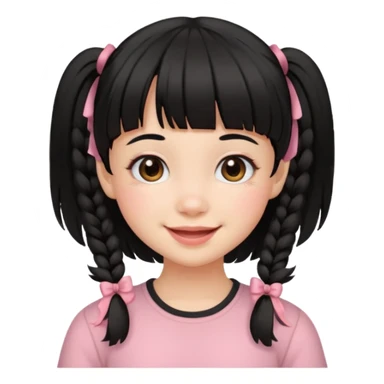It's a trend setter that gives information about all kinds of skin and beauty, but it's a bit mild with black hair, bangs, and pigtails. It's kind of cute and smiling sticker
