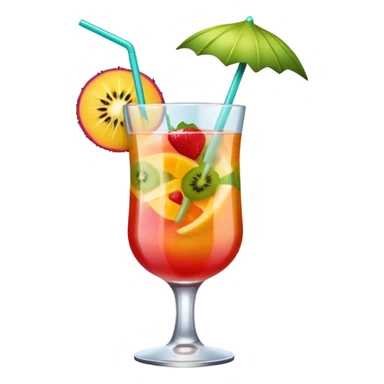 beach coctail drink sticker