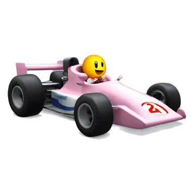 kirby driving f1 car sticker