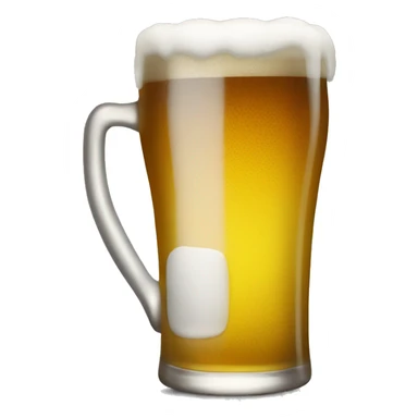 Beer glass half full  sticker