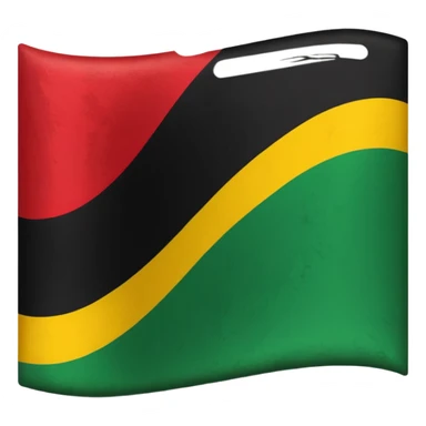 African american flag sticker