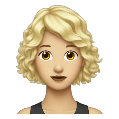 blonde redhead sticker