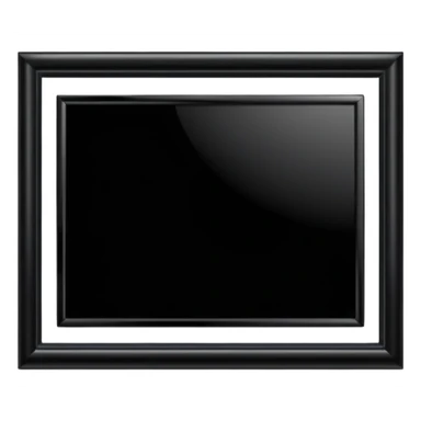 Black photo frame sticker