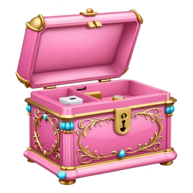pink music box sticker