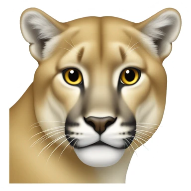 light blue and yellow cougar sticker