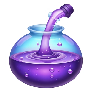 purple potion and effect sticker