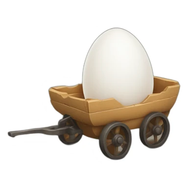 hmm the egg needed a wagon to push  sticker