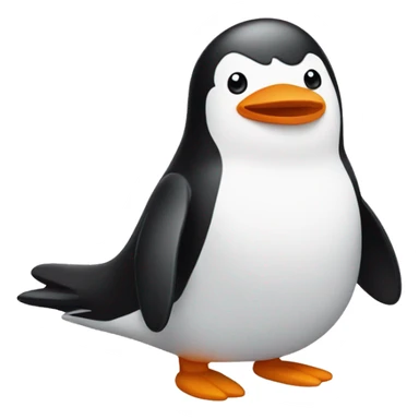 Pingüino croqueta sticker