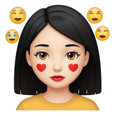 Emojis girly pelo lacio  sticker