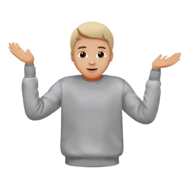 make a soft man in a sweatshirt dancing sticker