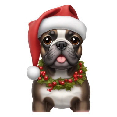 Frenchie Christmas  sticker