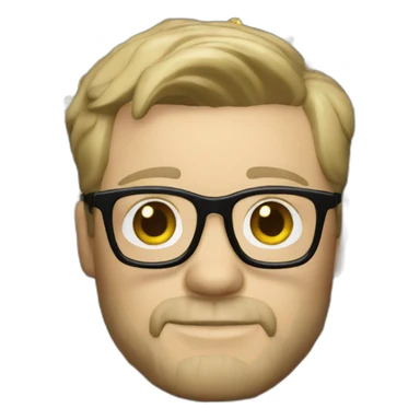 funko Pop 36 year old white male with glasses sticker