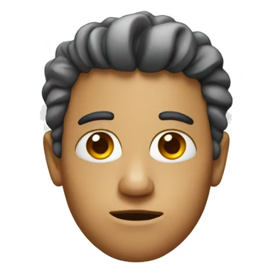 face with no brain sticker