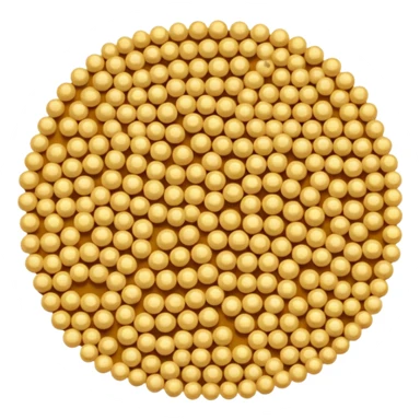 a simple pile of light-yellow, beige-tinted mustard seeds, round and small sticker
