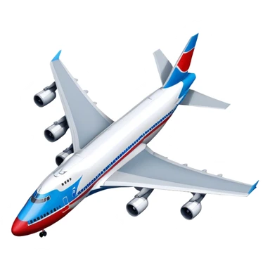 Boeing 747 - Boeing (Model Year: 2020) (Iconic colour: White with red and blue) sticker