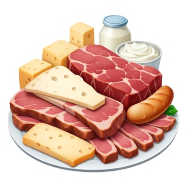 meat and dairy sticker