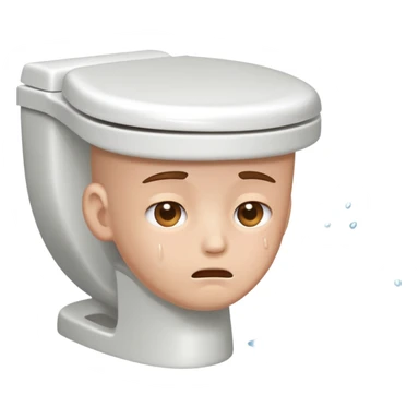 Head in toilet sticker