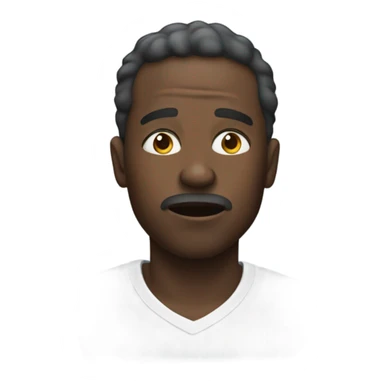 Black man out of breath sticker