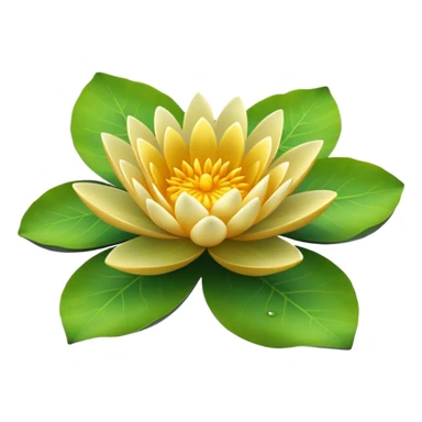 Golden waterlily sticker