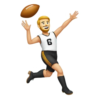 Punting a ball sticker