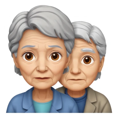 lo mismo que estas haciendo solo coloca alado de la abuela un hombre joven  sticker