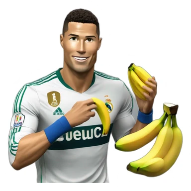 Ronaldo qui mange une banane sticker