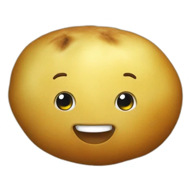 Patate joyeuse ronde sticker