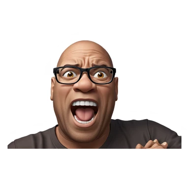 boy with glasses expressing surprise sticker