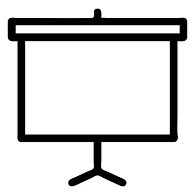 Icon school projector screen  sticker