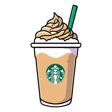Starbucks iced chai latte with lavender cold foam sticker