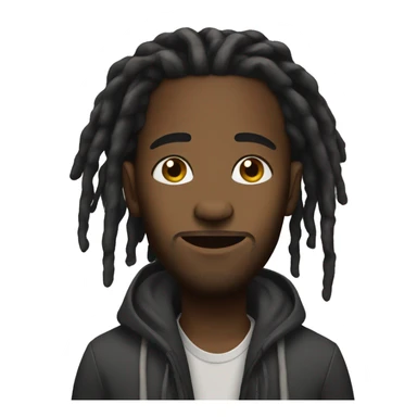 Black guy with dreadlocks harmonizing sticker
