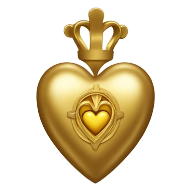 gold sacred heart sticker