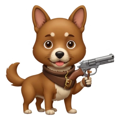 make me a dog with a gun sticker