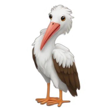 dog-white-stork-moose-on-a-carpet sticker