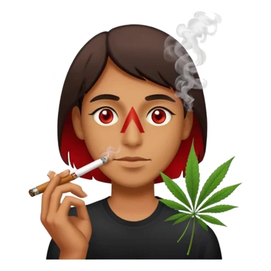 smoking weed sticker