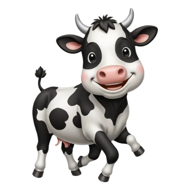 Dancing cow  sticker