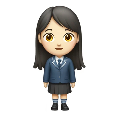 Korean school girl sticker