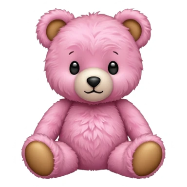 Pink teddy sticker
