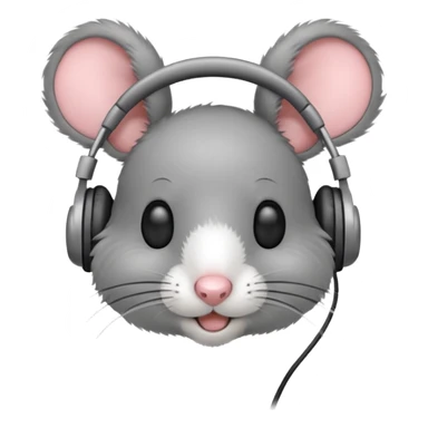 mice wearing headphones sticker