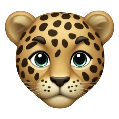 Leopardo corazón  sticker